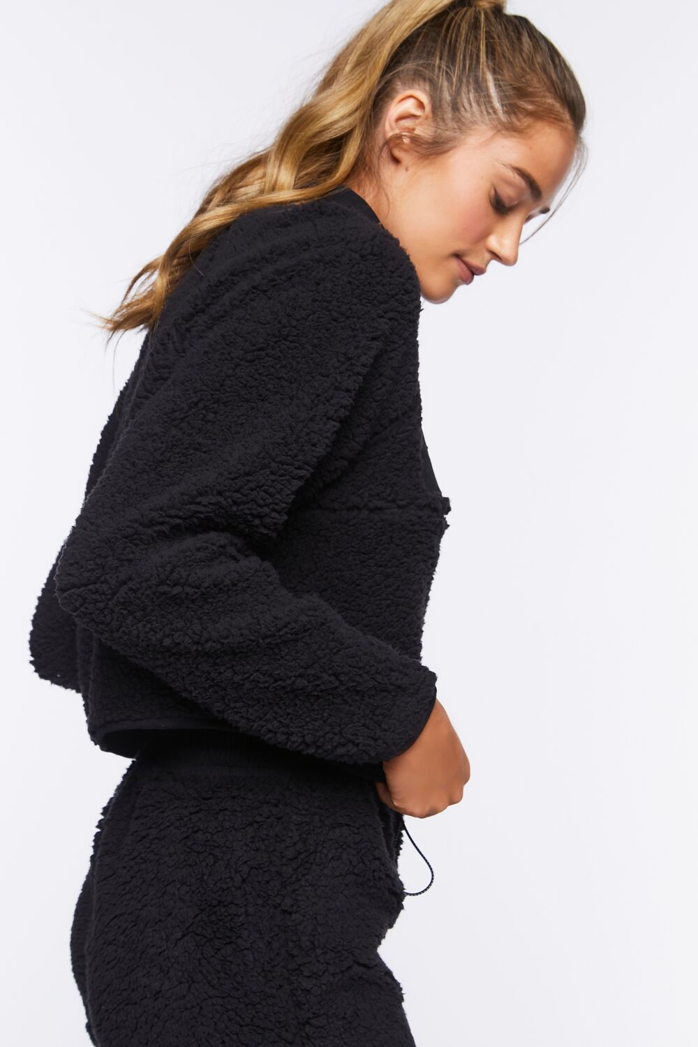 Active Faux Shearling Pullover