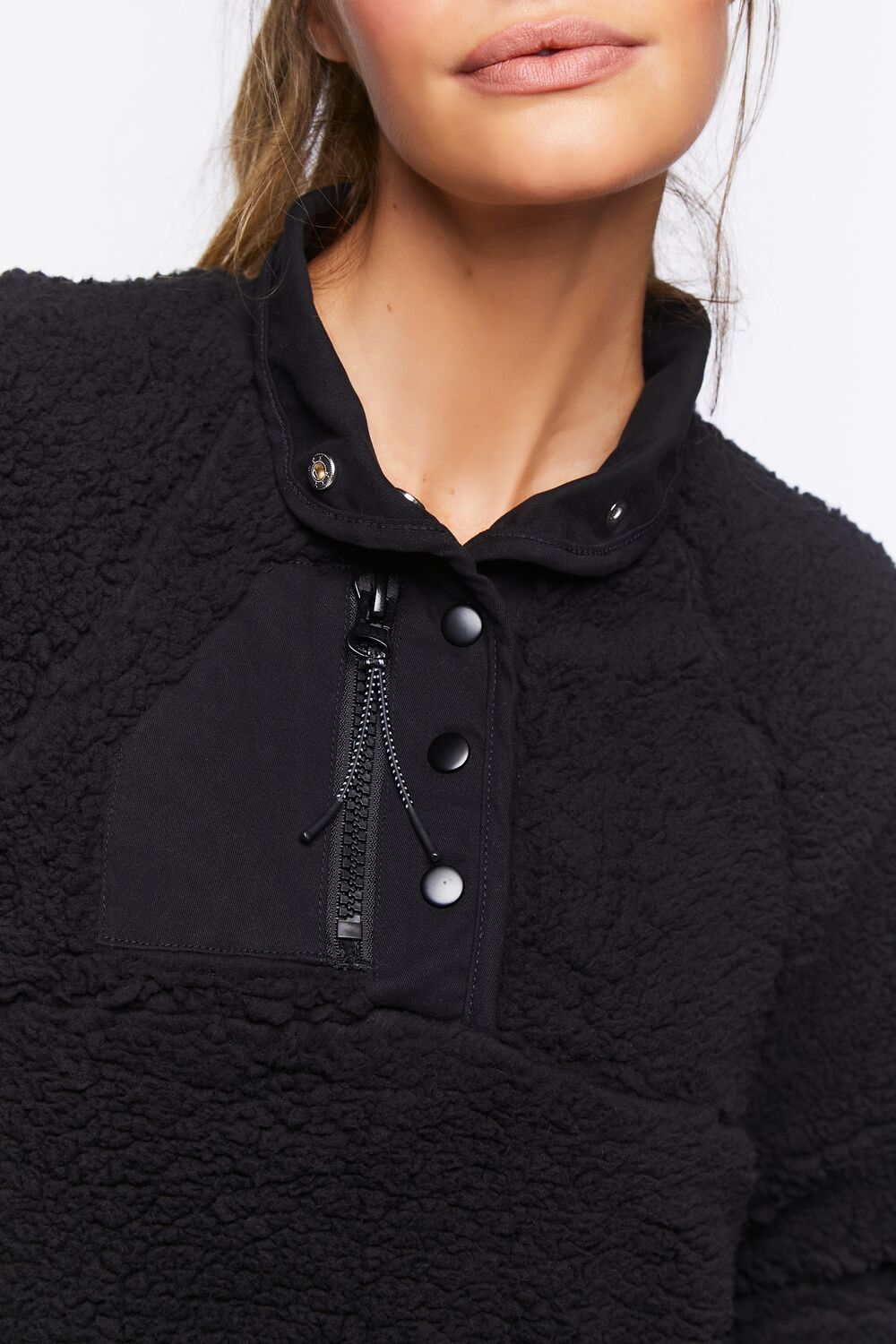 Active Faux Shearling Pullover