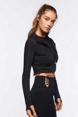 Active Zip-Up Cropped Jacket