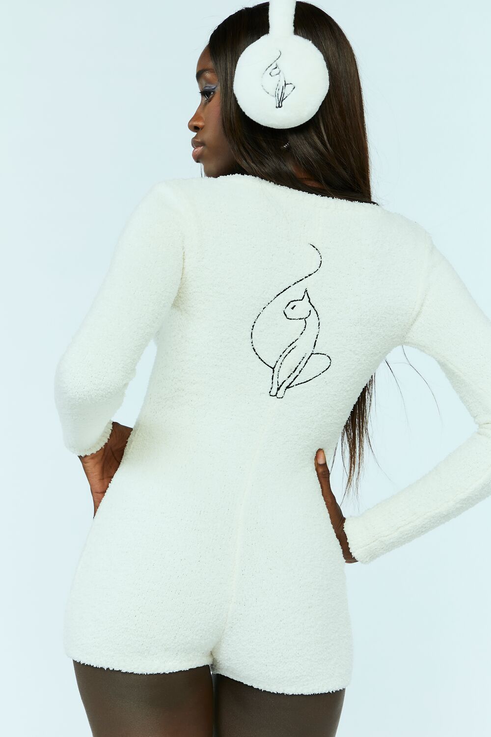 Baby Phat Fuzzy Lounge Romper