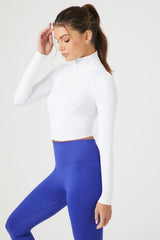 Active Cropped Zip-Up Jacket