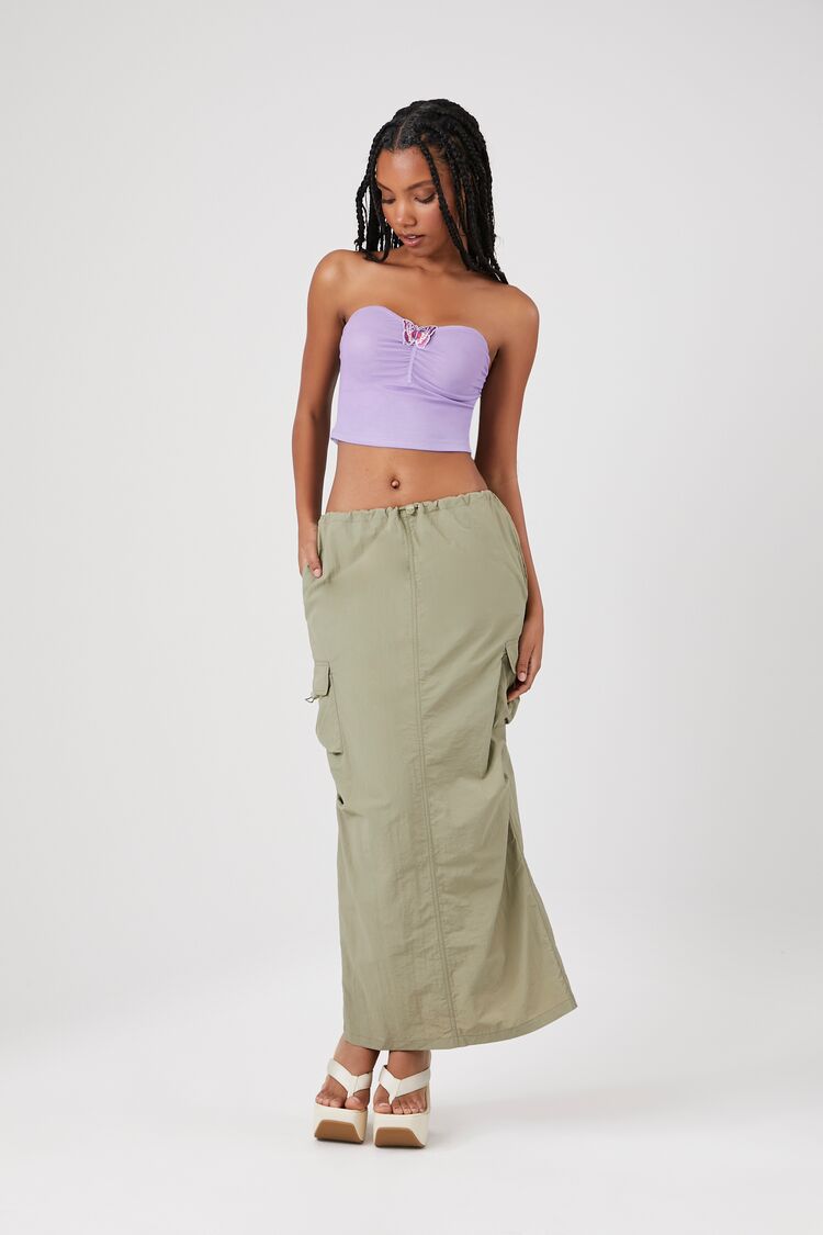 Butterfly Cropped Tube Top