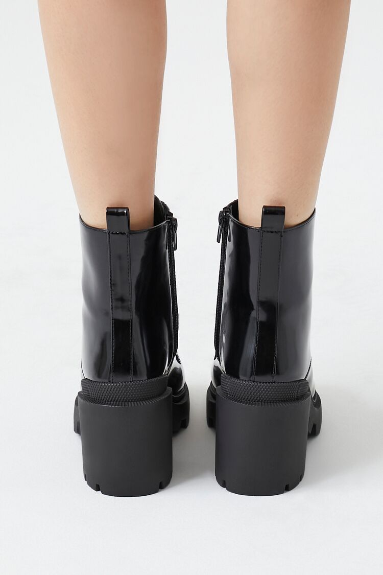 Block Heel Combat Boots