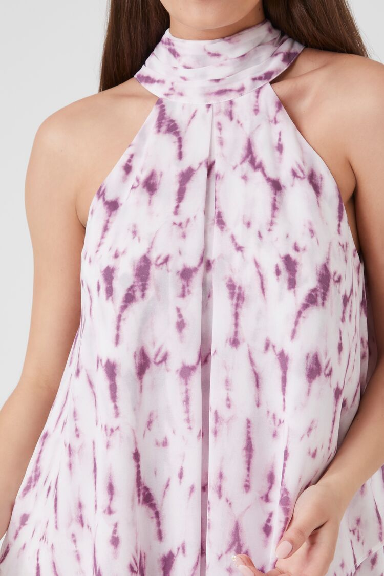 Abstract Print Swing Mini Dress