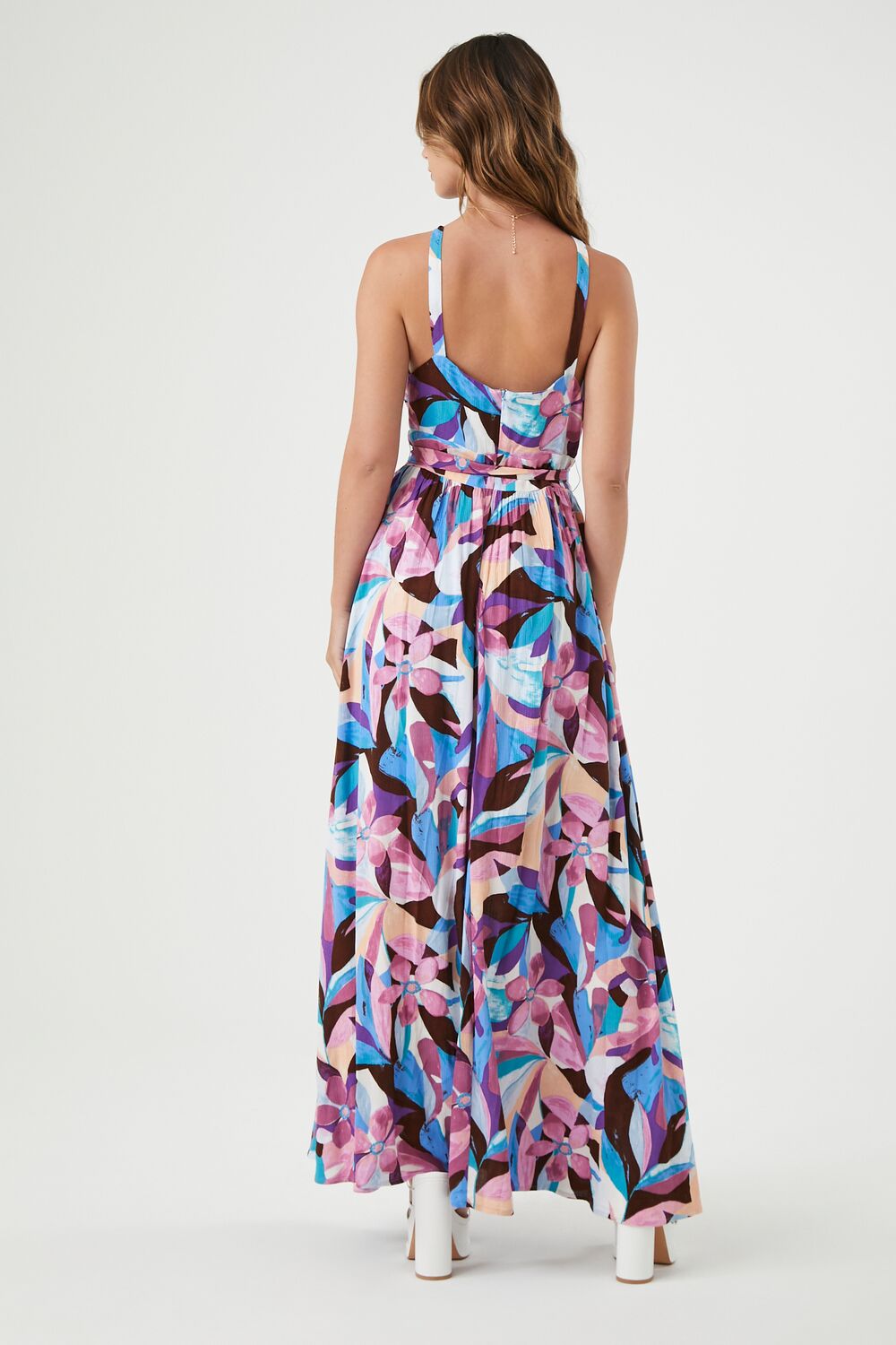 Abstract Print Maxi Dress