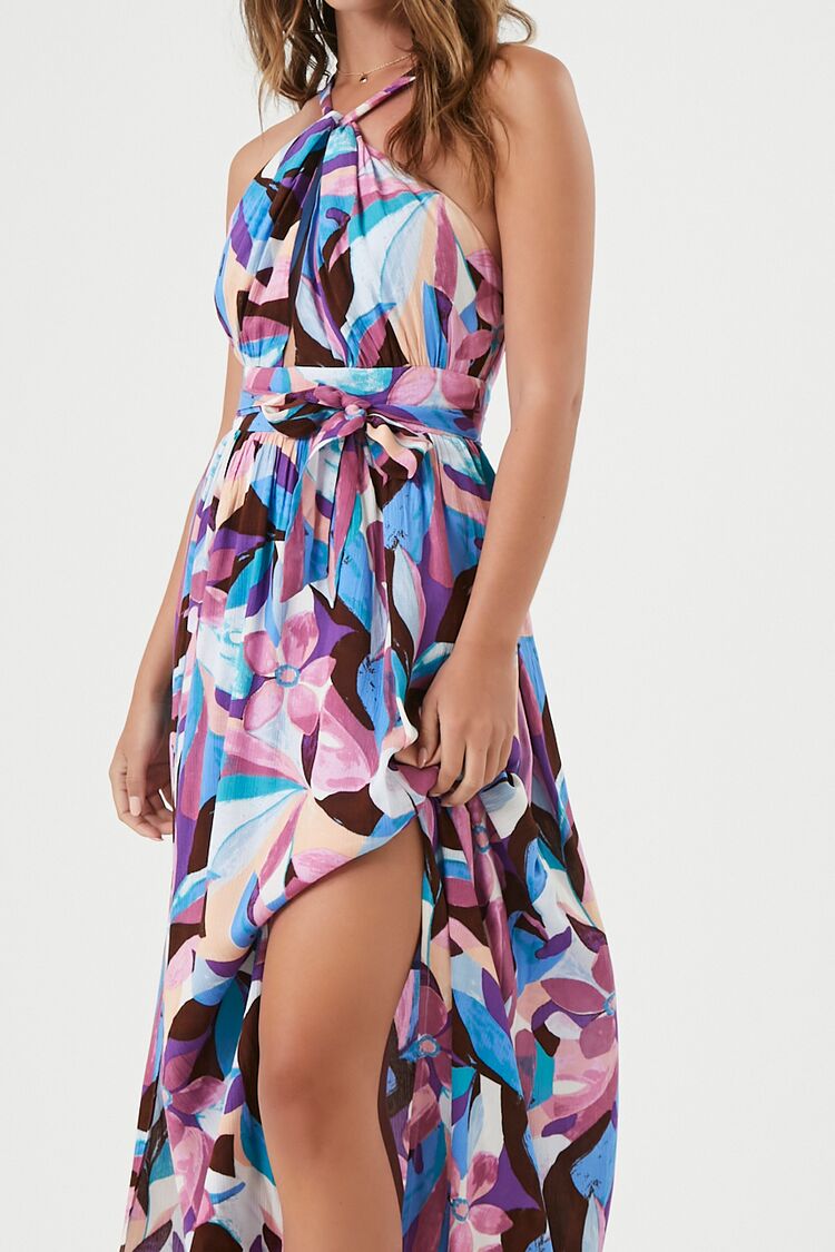 Abstract Print Maxi Dress
