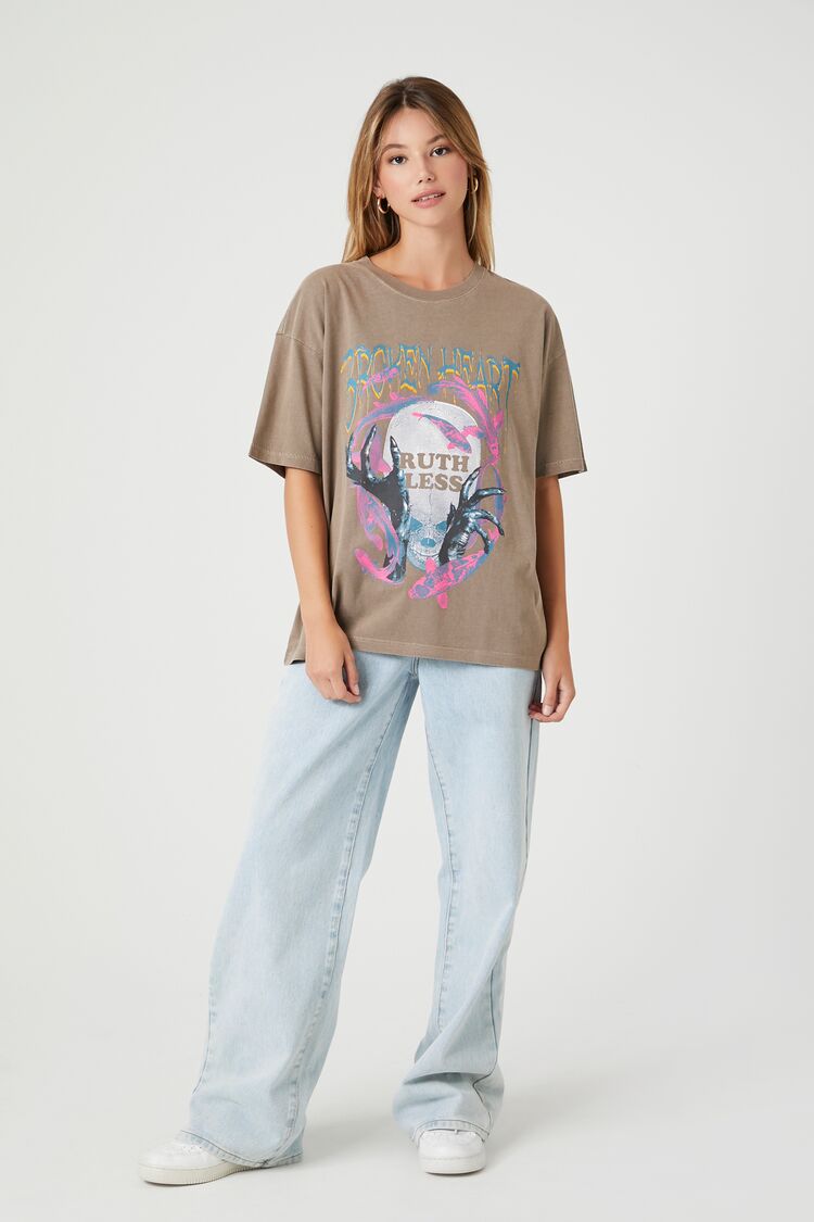 Broken Heart Oversized Graphic Tee