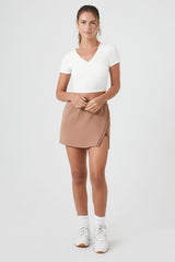 Active Cropped V-Neck Tee