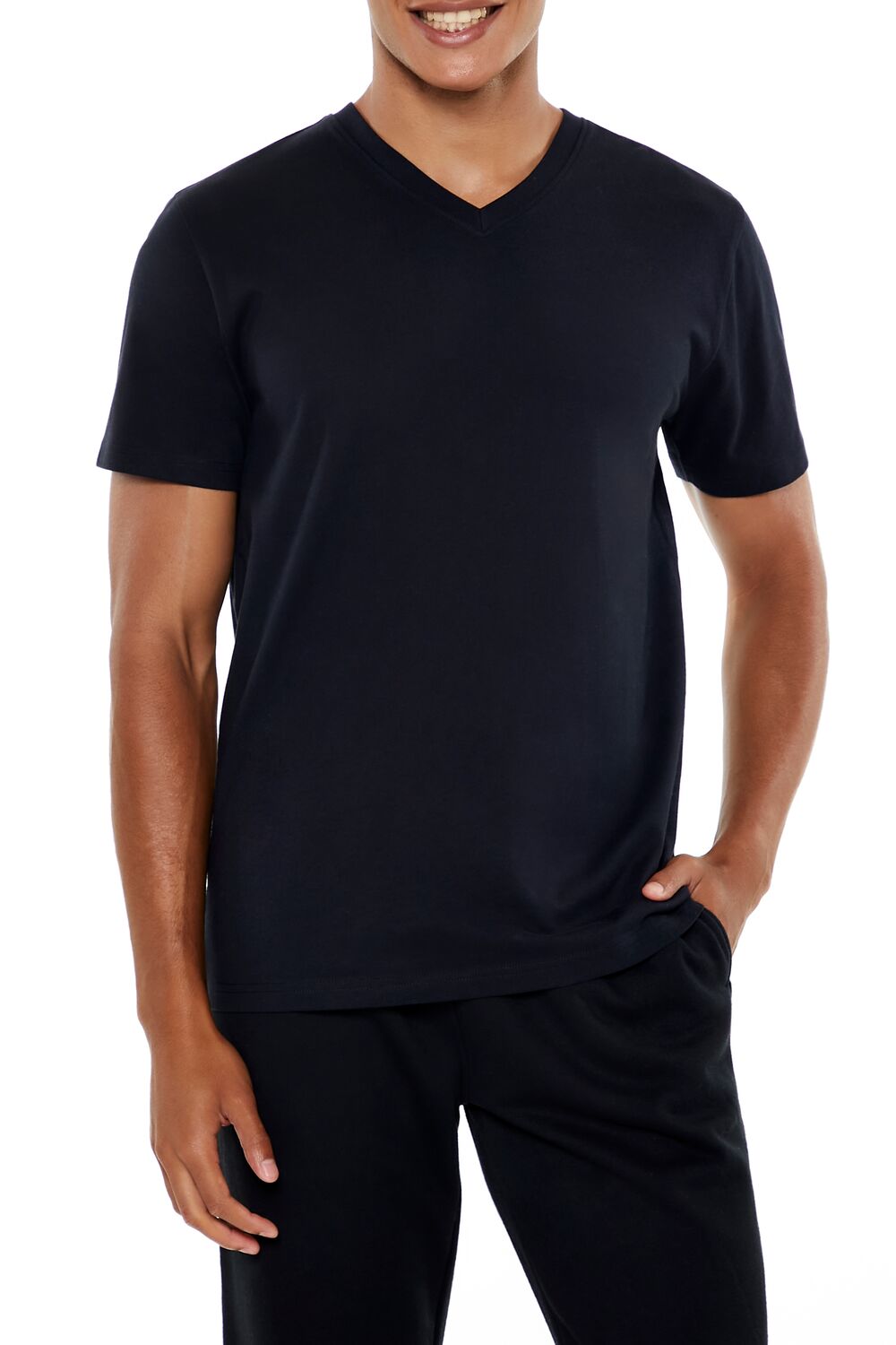 100% Cotton V-Neck Tee