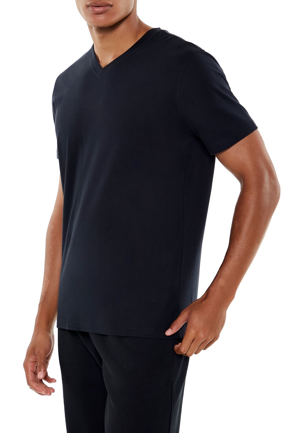 100% Cotton V-Neck Tee