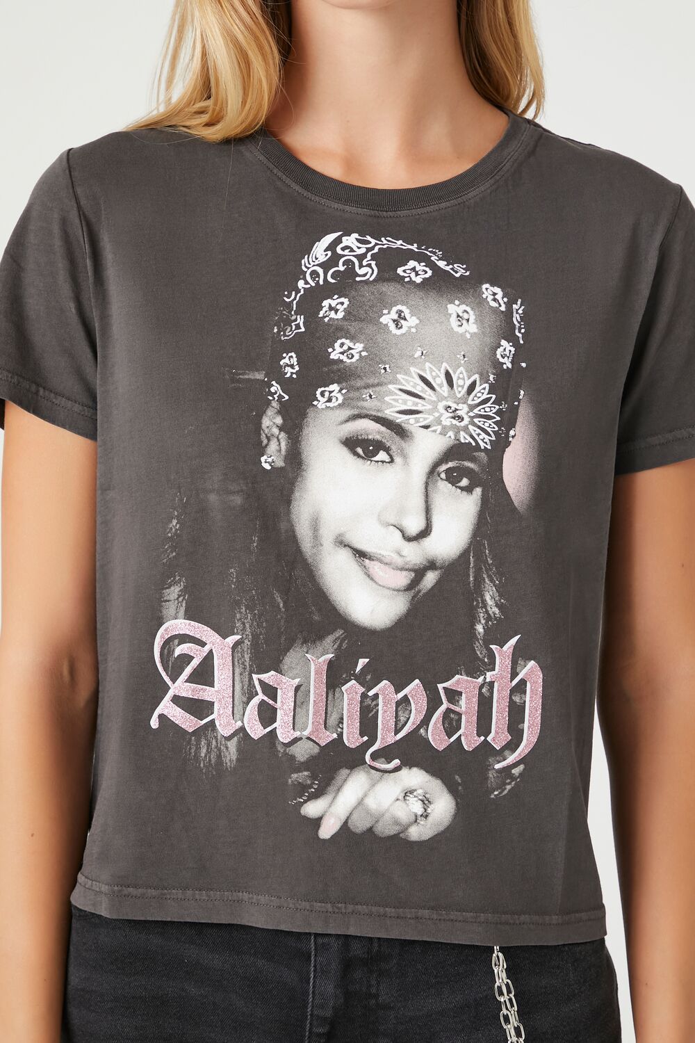 Aaliyah Graphic Baby Tee