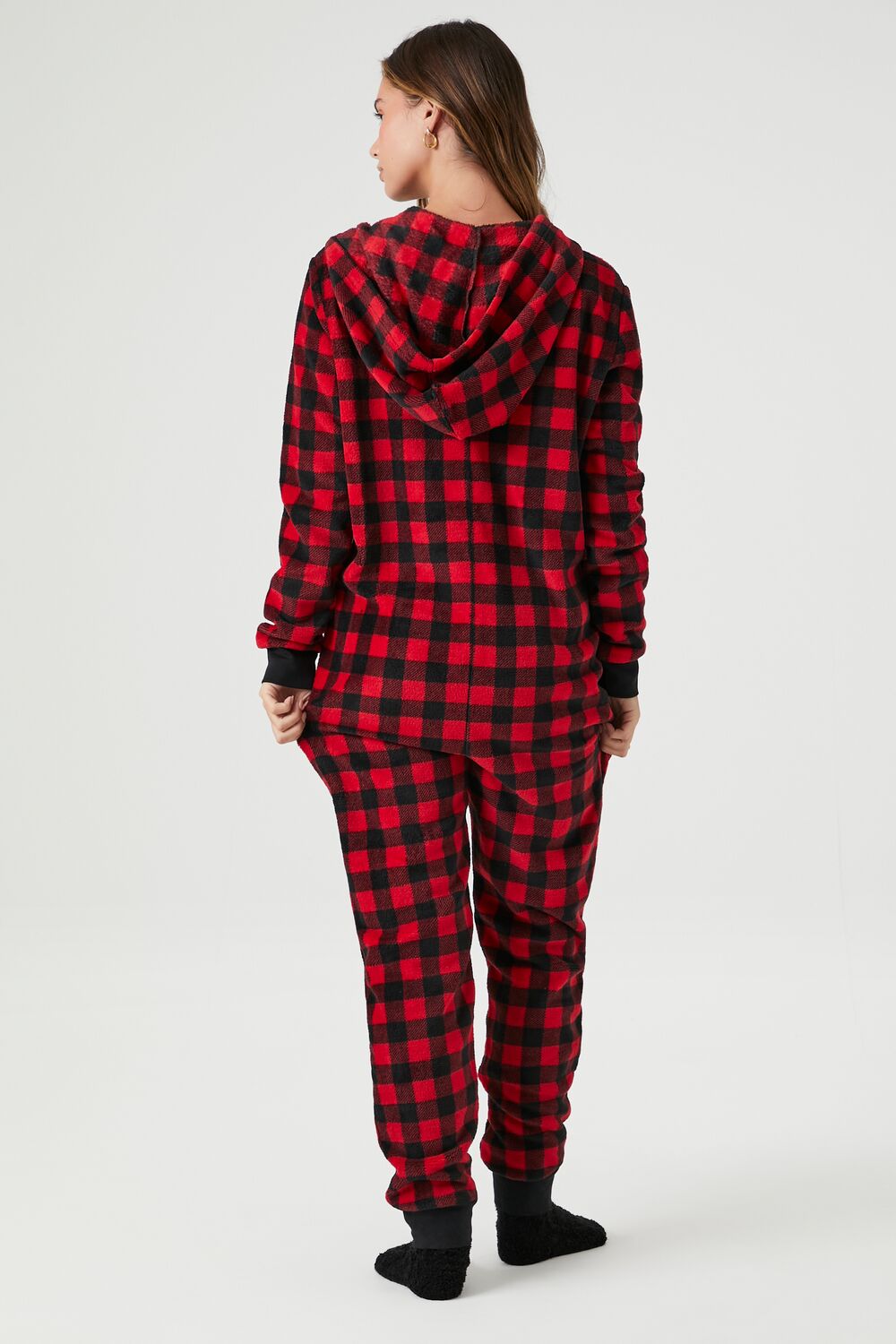 Buffalo Plaid Pajama Jumpsuit
