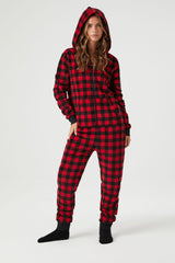 Buffalo Plaid Pajama Jumpsuit