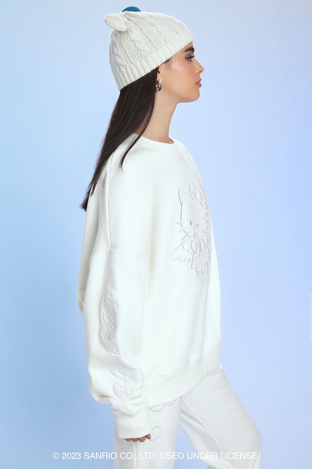 Angel Hello Kitty Embroidered Pullover