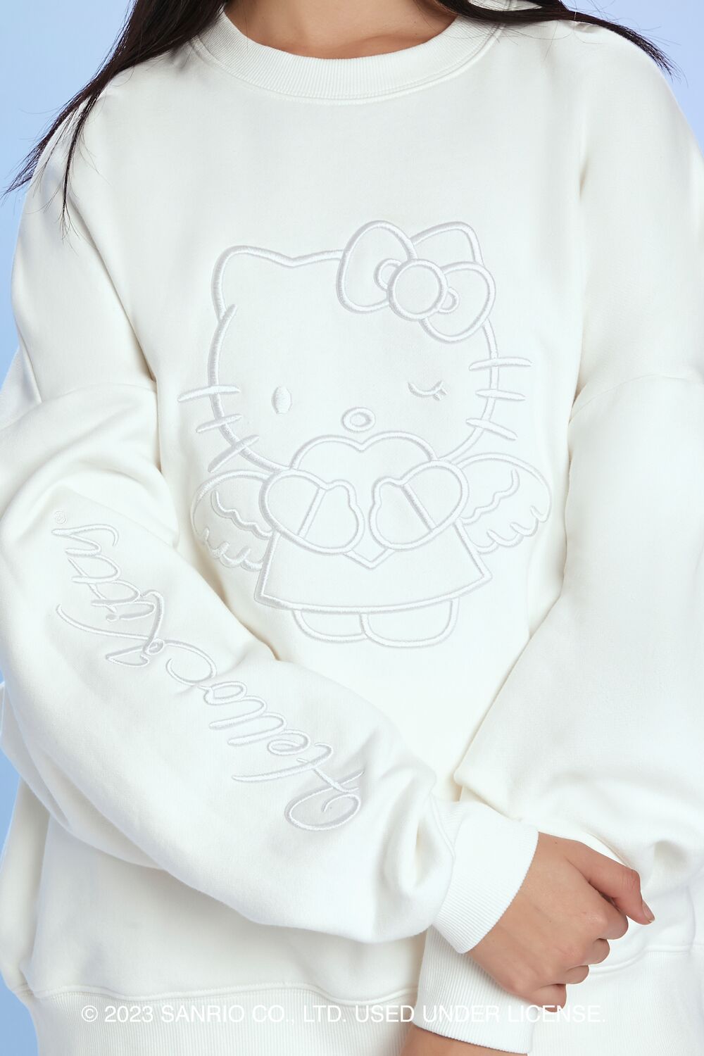 Angel Hello Kitty Embroidered Pullover