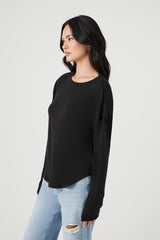 Billowy Curved-Hem Top
