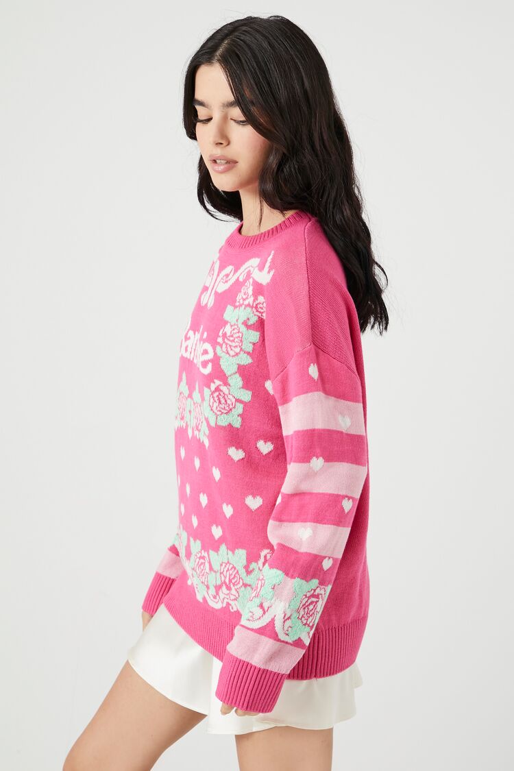 Barbie Graphic Knit Sweater
