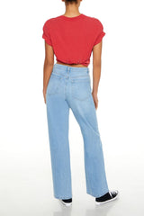 90s-Fit High-Rise Straight Jeans