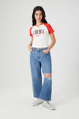 1991 NYC Graphic Raglan Tee