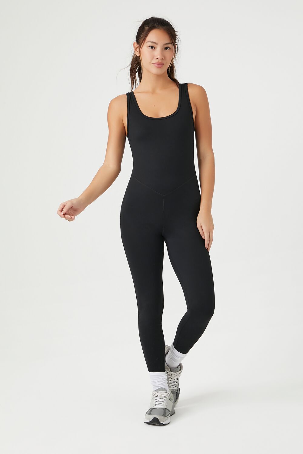 Active Cutout Tank Jumpsuit