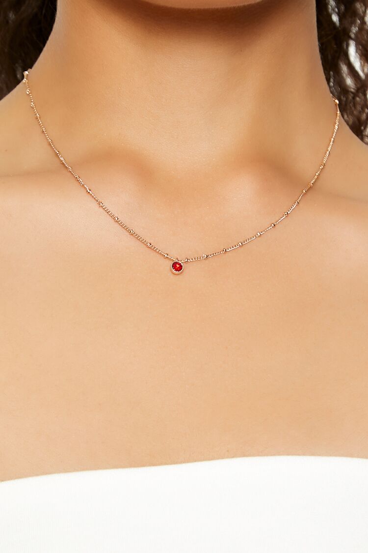 Birthstone Charm Necklace