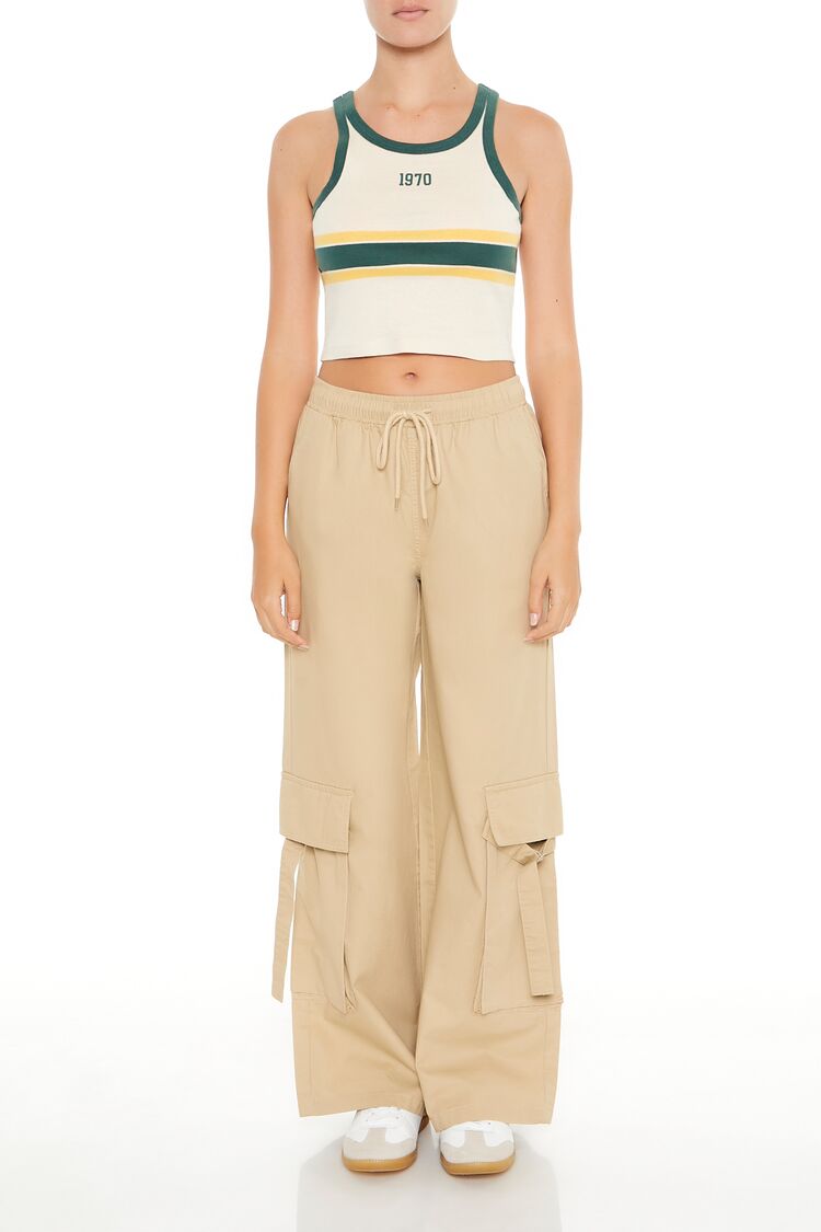 1970 Graphic Cropped Tank Top