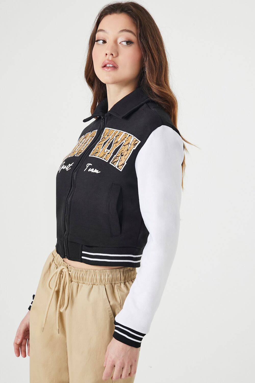 Brooklyn Zip-Up Bomber Jacket