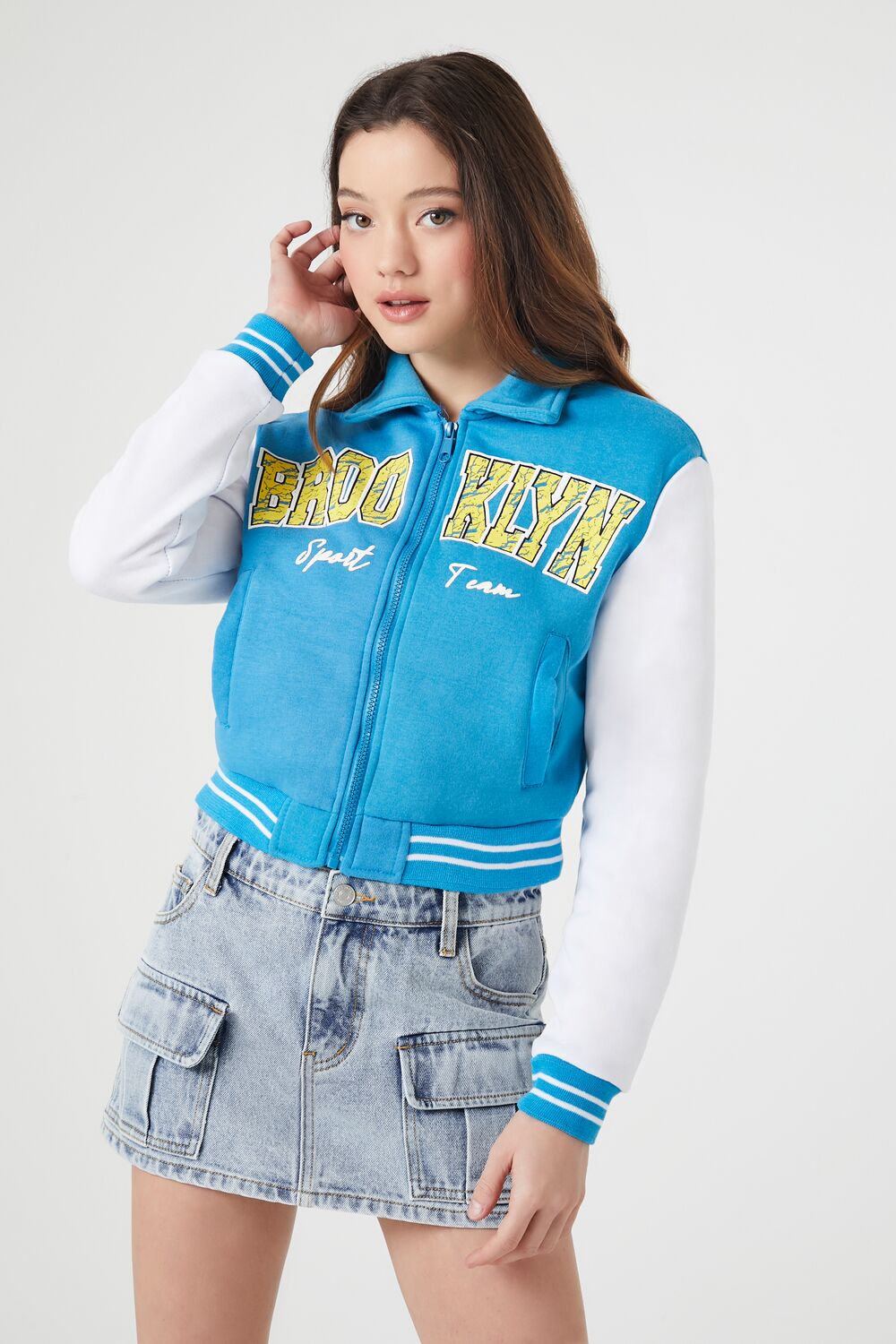 Brooklyn Zip-Up Bomber Jacket