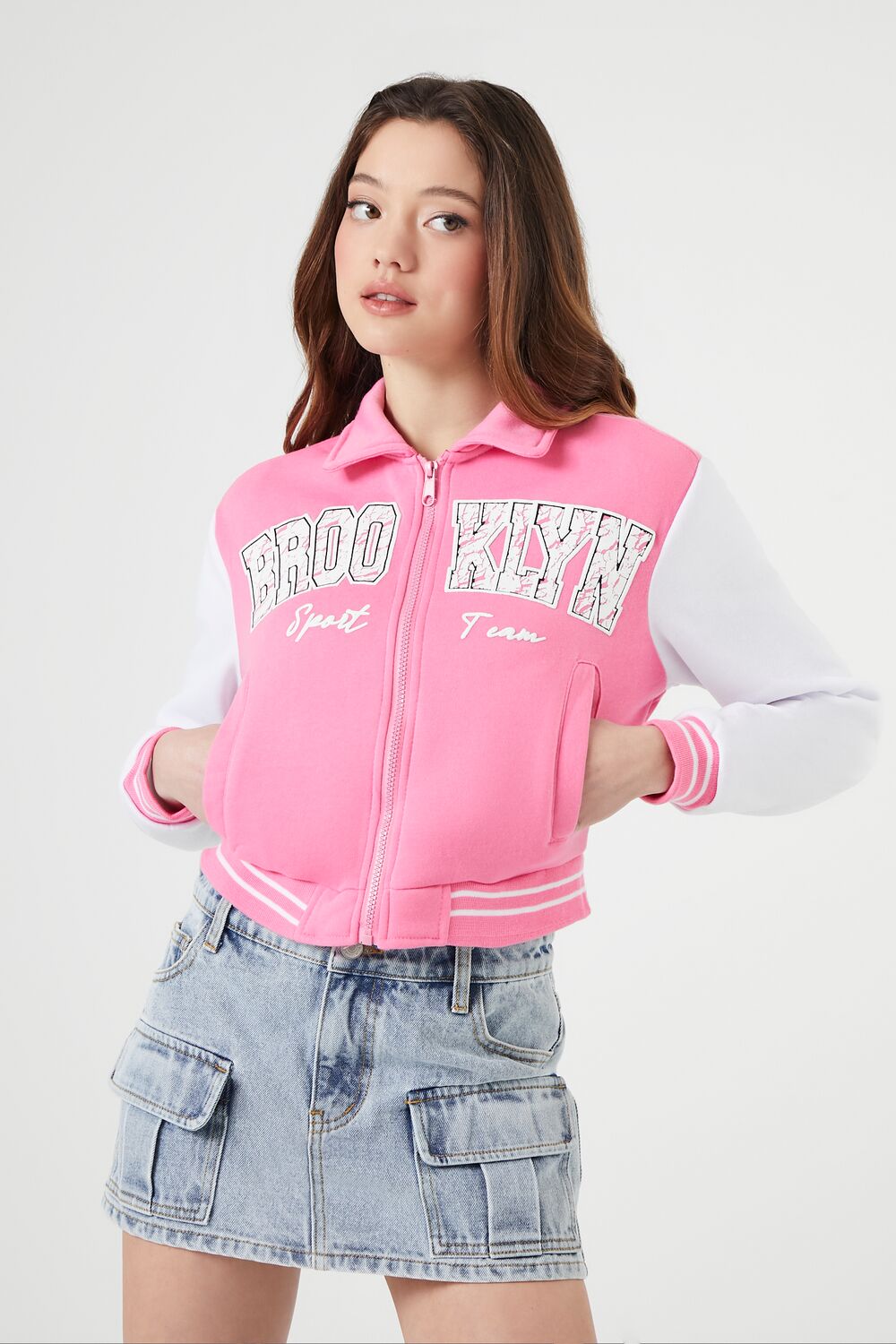 Brooklyn Zip-Up Bomber Jacket