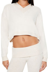 Boxy Cropped Pajama Pullover