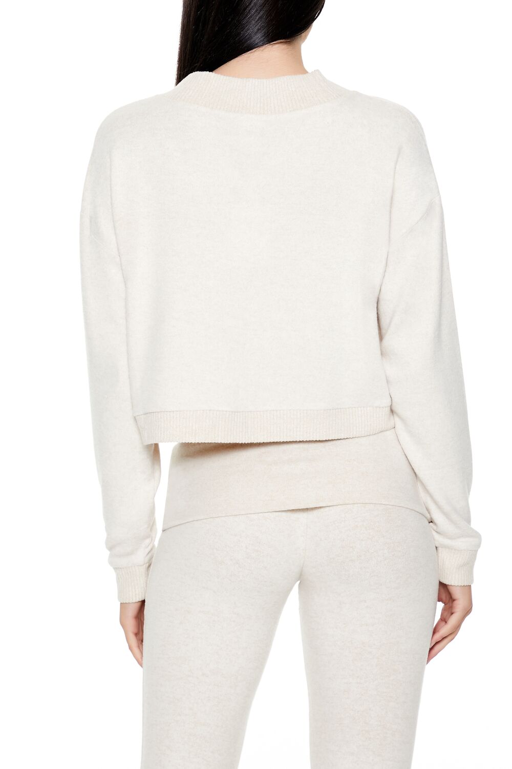 Boxy Cropped Pajama Pullover