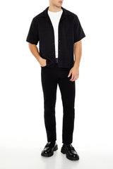 Boxy Cropped Boucle Shirt