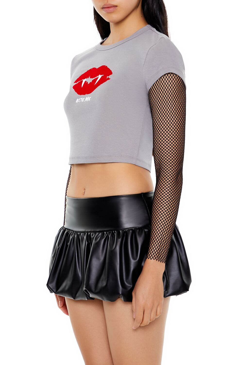 Bite Me Combo Mesh Tee