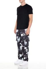 Brushed Colorblock Slim-Fit Pants
