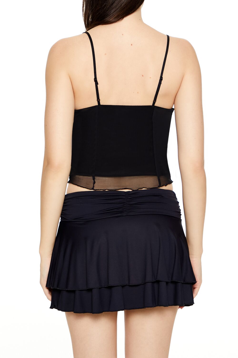 Bustier Bow Lace-Trim Cami
