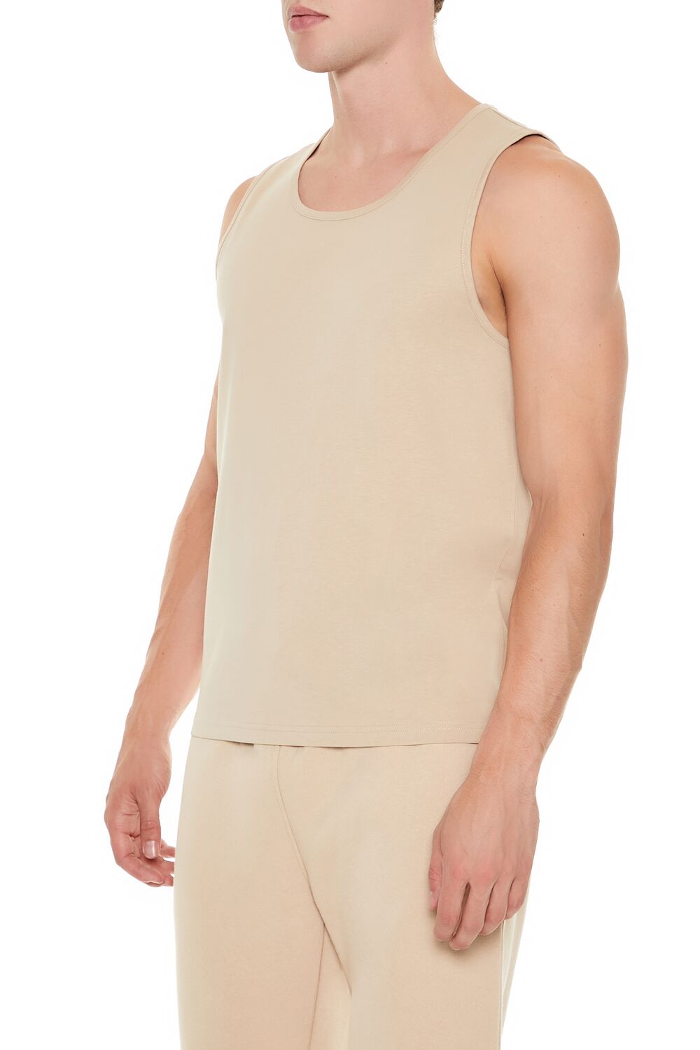 Basic Cotton Scoop Tank Top