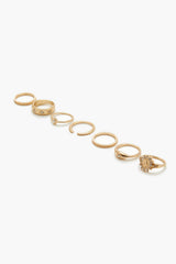 Assorted Rhinestone Ring Set