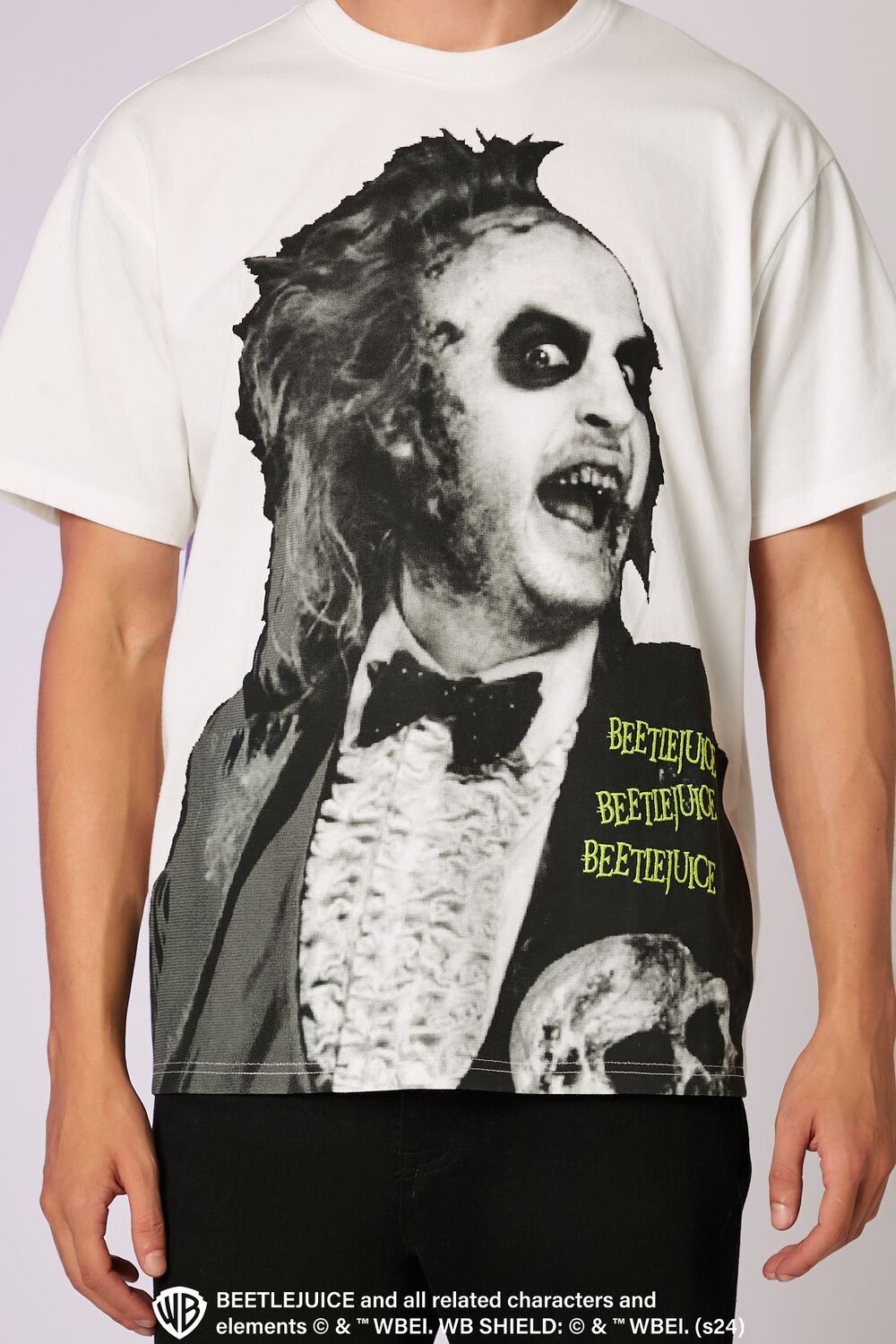 Beetlejuice Beetlejuice Embroidered Tee