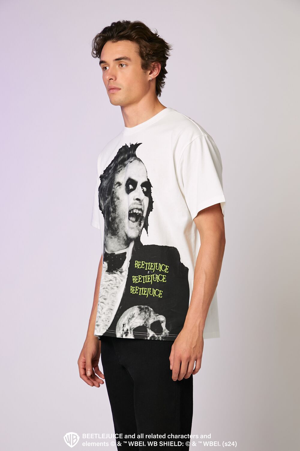 Beetlejuice Beetlejuice Embroidered Tee