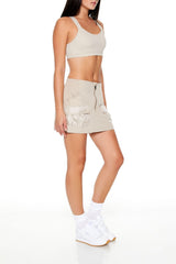 Active Zip-Up Cargo Skort