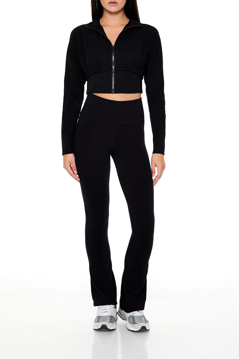 Active Cropped Zip-Up Jacket