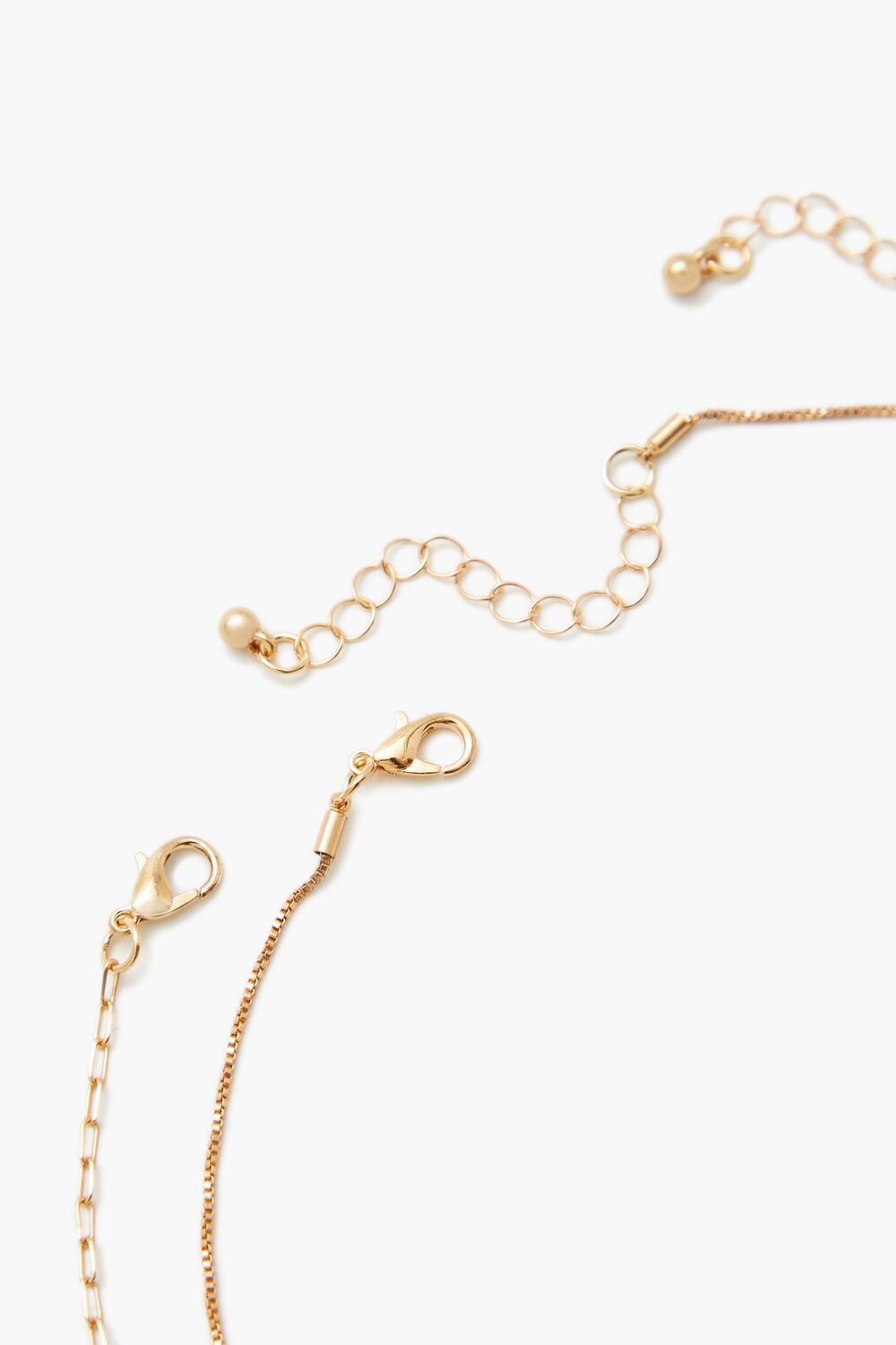 Box & Anchor Chain Necklace Set
