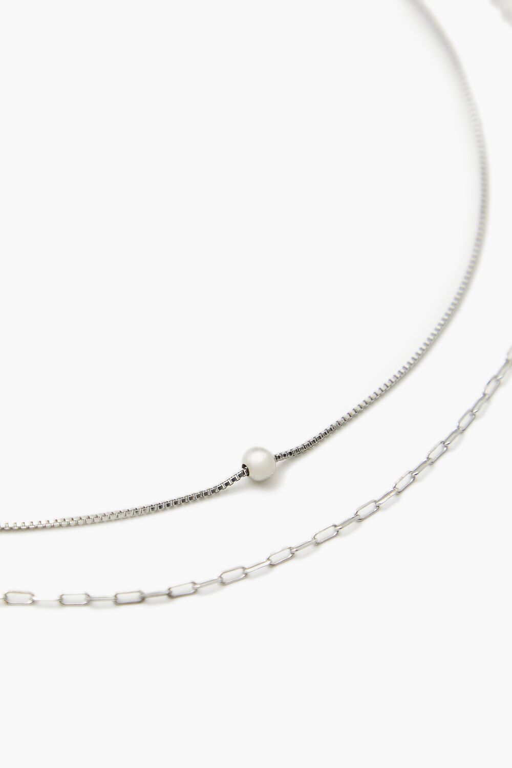 Box & Anchor Chain Necklace Set