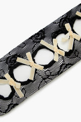 Bow Cutout Fishnet Tights
