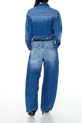Barrel Mid-Rise Jeans