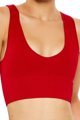 Active Seamless V-Neck Sports Bra