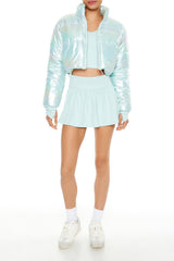Active Iridescent Puffer Jacket