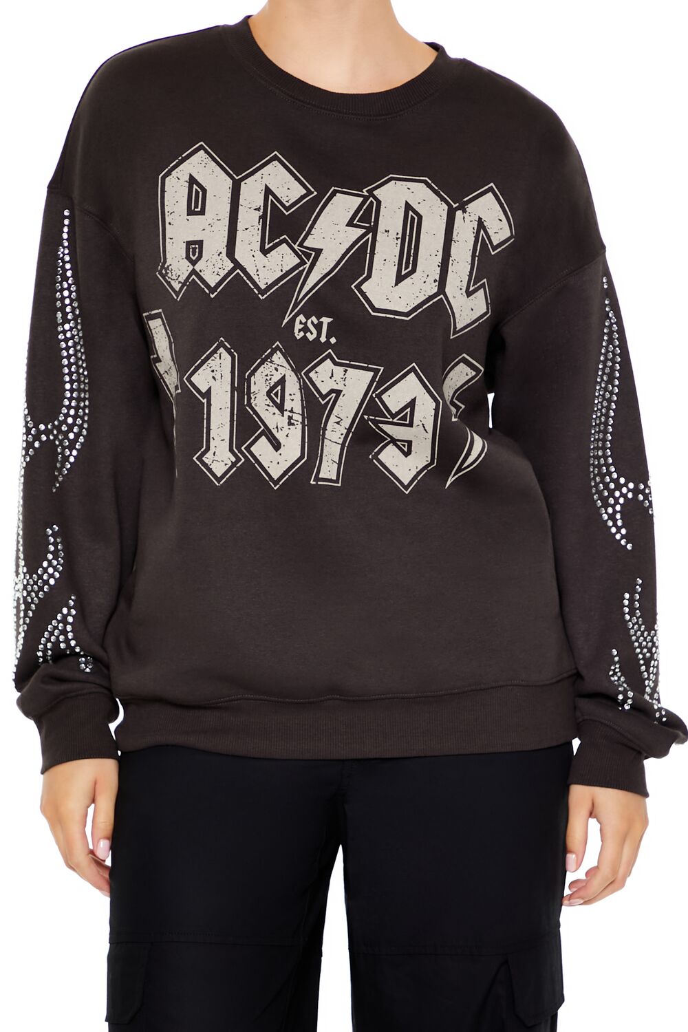 ACDC Rhinestone Pullover