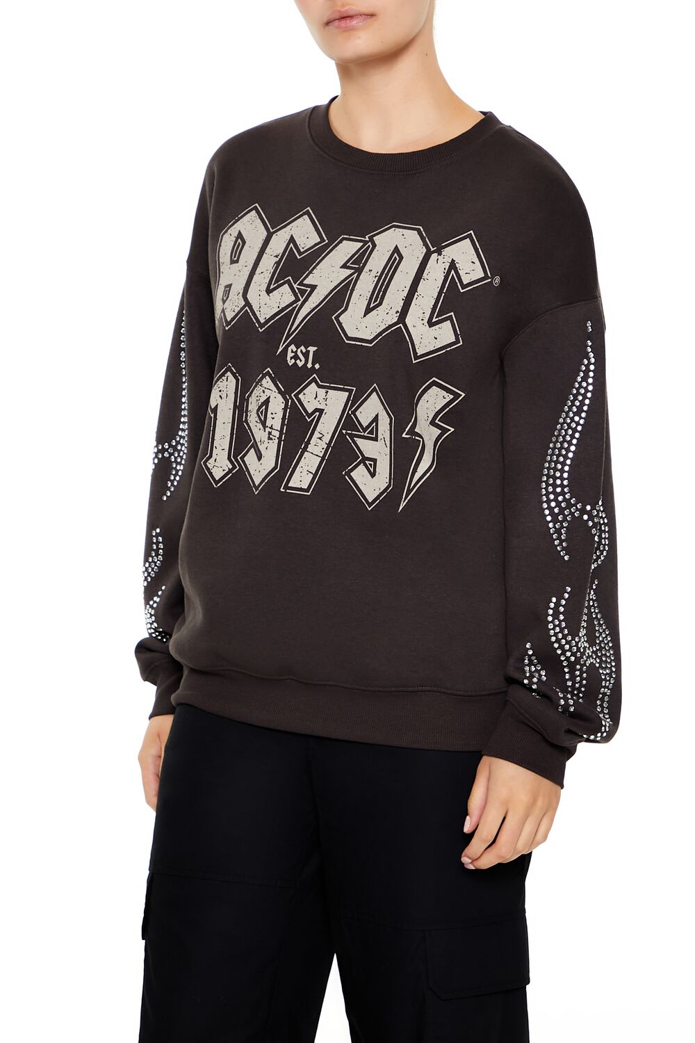 ACDC Rhinestone Pullover