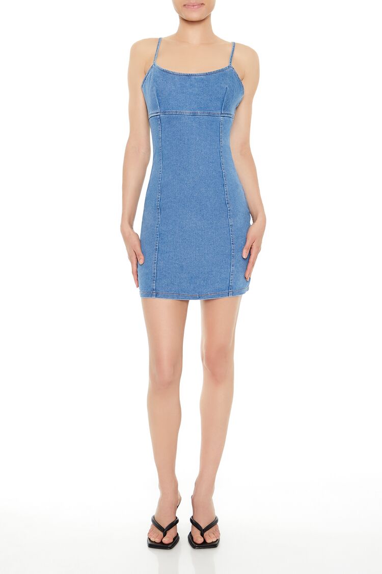Bodycon Denim Cami Mini Dress